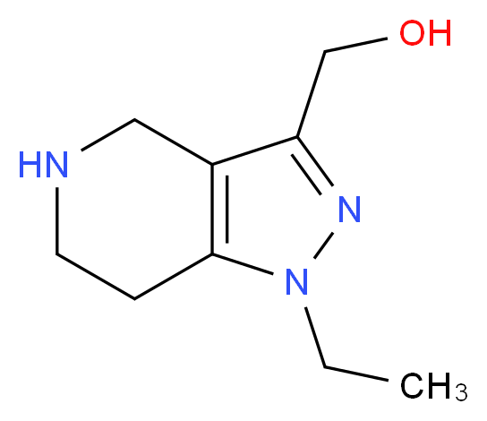 (1-ethyl-4,5,6,7-tetrahydro-1H-pyrazolo[4,3-c]pyridin-3-yl)methanol_Molecular_structure_CAS_1243249-97-9)