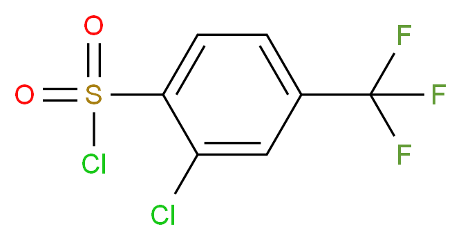 2-Chloro-4-(trifluoromethyl)benzenesulfonyl chloride_Molecular_structure_CAS_175205-54-6)