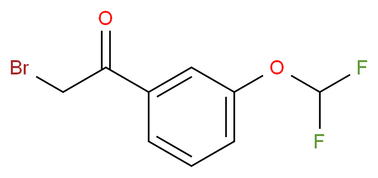 3-(Difluoromethoxy)phenacyl bromide_Molecular_structure_CAS_)