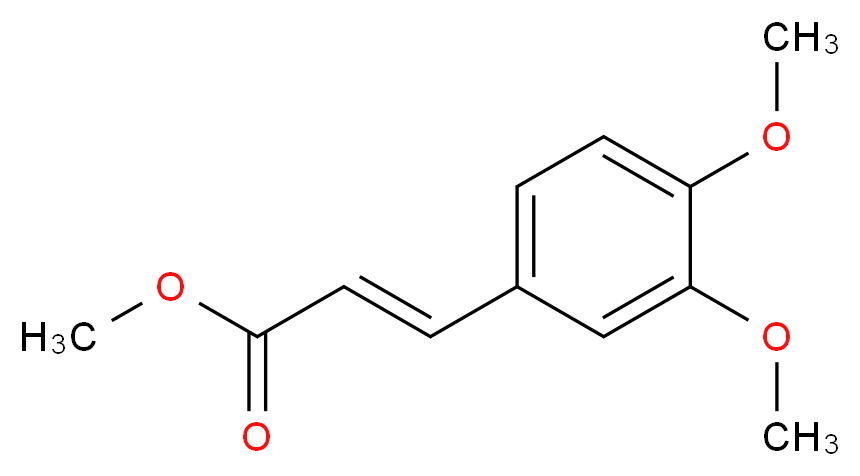 Methyl 3-(3,4-dimethoxyphenyl)acrylate_Molecular_structure_CAS_5396-64-5)