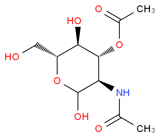 2-Acetamido-3-O-acetyl-2-deoxy-D-glucopyranose _Molecular_structure_CAS_51449-93-5)