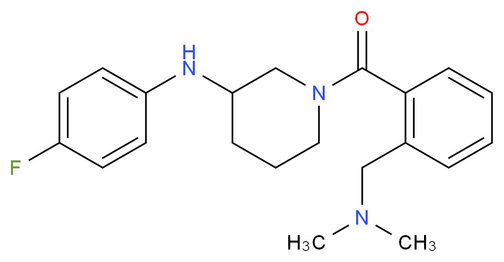 1-{2-[(dimethylamino)methyl]benzoyl}-N-(4-fluorophenyl)-3-piperidinamine_Molecular_structure_CAS_)