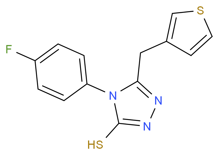4-(4-fluorophenyl)-5-(3-thienylmethyl)-4H-1,2,4-triazole-3-thiol_Molecular_structure_CAS_451502-02-6)