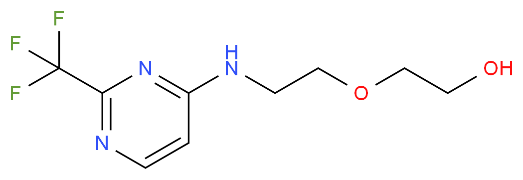 2-(2-{[2-(trifluoromethyl)pyrimidin-4-yl]amino}ethoxy)ethanol_Molecular_structure_CAS_)