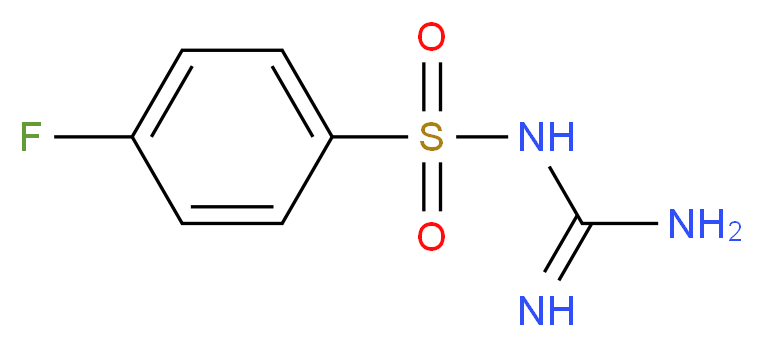 N-[Amino(imino)methyl]-4-fluorobenzenesulfonamide_Molecular_structure_CAS_)