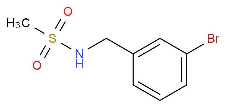 N-[(3-bromophenyl)methyl]methanesulfonamide_Molecular_structure_CAS_)