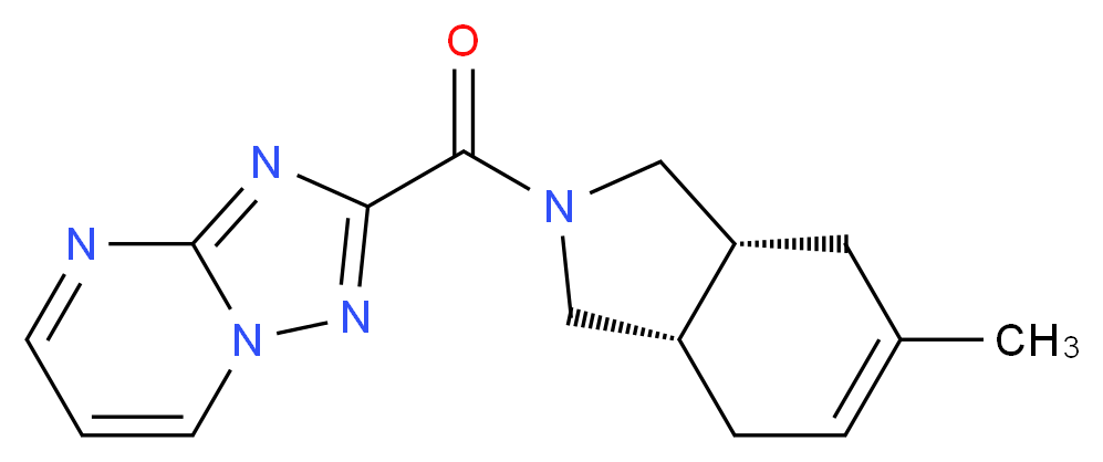 2-{[(3aR*,7aS*)-5-methyl-1,3,3a,4,7,7a-hexahydro-2H-isoindol-2-yl]carbonyl}[1,2,4]triazolo[1,5-a]pyrimidine_Molecular_structure_CAS_)