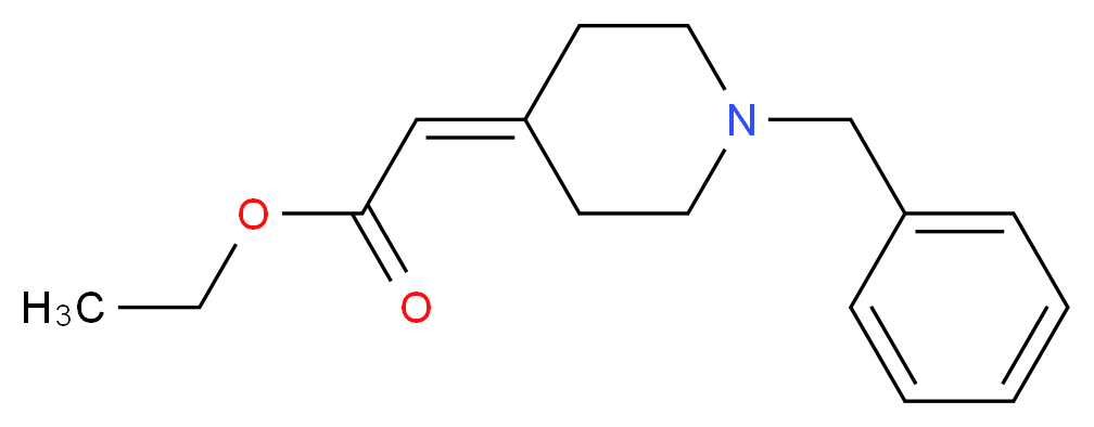 Ethyl 2-(1-benzyl-4-piperidinylidene)acetate_Molecular_structure_CAS_40110-55-2)
