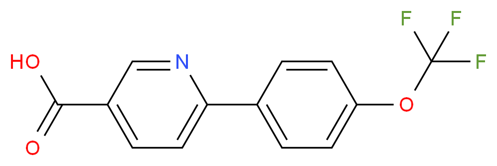 6-[4-(TRIFLUOROMETHOXY)PHENYL]NICOTINIC ACID_Molecular_structure_CAS_851266-73-4)
