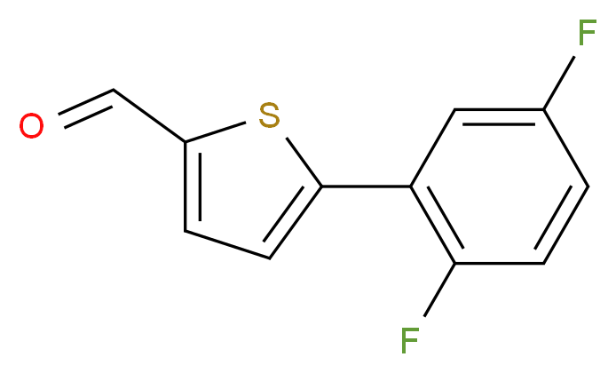 5-(2,5-DIFLUOROPHENYL)THIOPHENE-2-CARBALDEHYDE_Molecular_structure_CAS_)