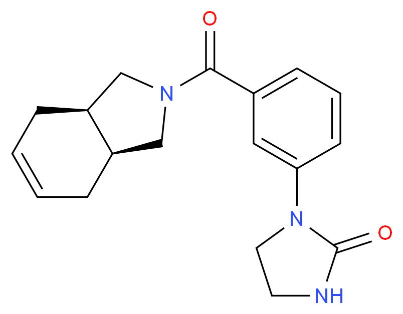 1-{3-[(3aR*,7aS*)-1,3,3a,4,7,7a-hexahydro-2H-isoindol-2-ylcarbonyl]phenyl}imidazolidin-2-one_Molecular_structure_CAS_)