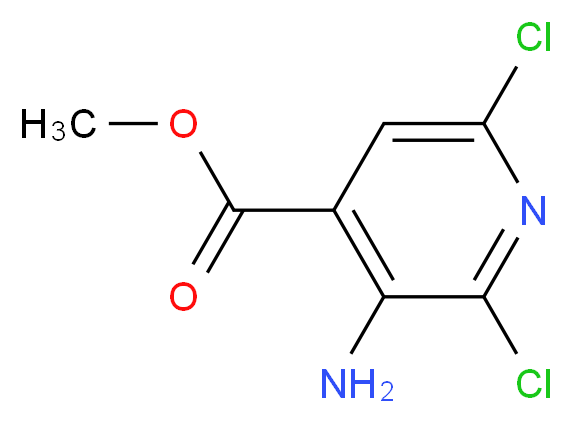 Methyl 3-amino-2,6-dichloroisonicotinate_Molecular_structure_CAS_883107-62-8)