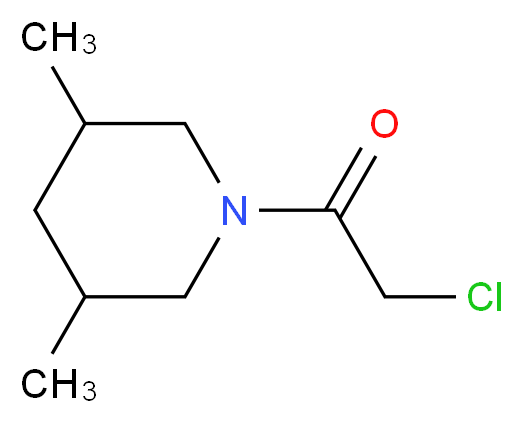 2-Chloro-1-(3,5-dimethyl-piperidin-1-yl)-ethanone_Molecular_structure_CAS_)