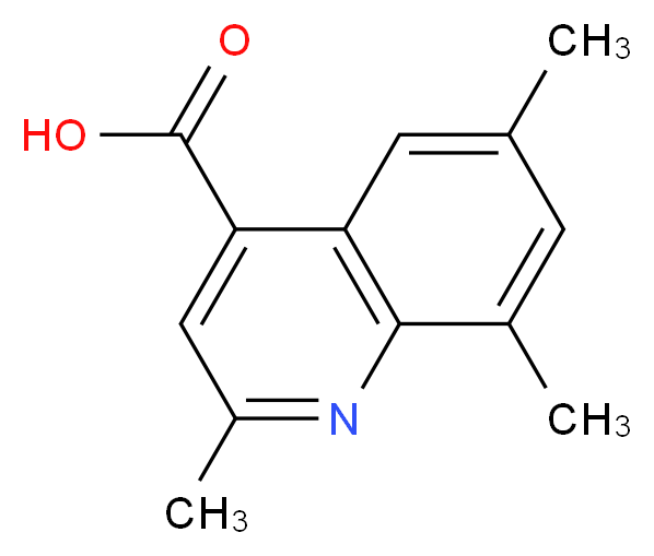 2,6,8-Trimethyl-quinoline-4-carboxylic acid_Molecular_structure_CAS_)