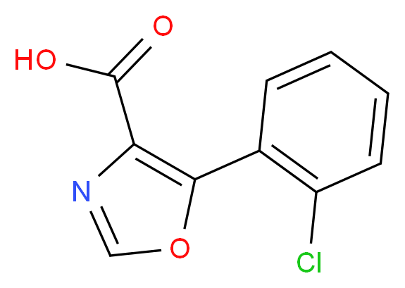 5-(2-chlorophenyl)-1,3-oxazole-4-carboxylic acid_Molecular_structure_CAS_)
