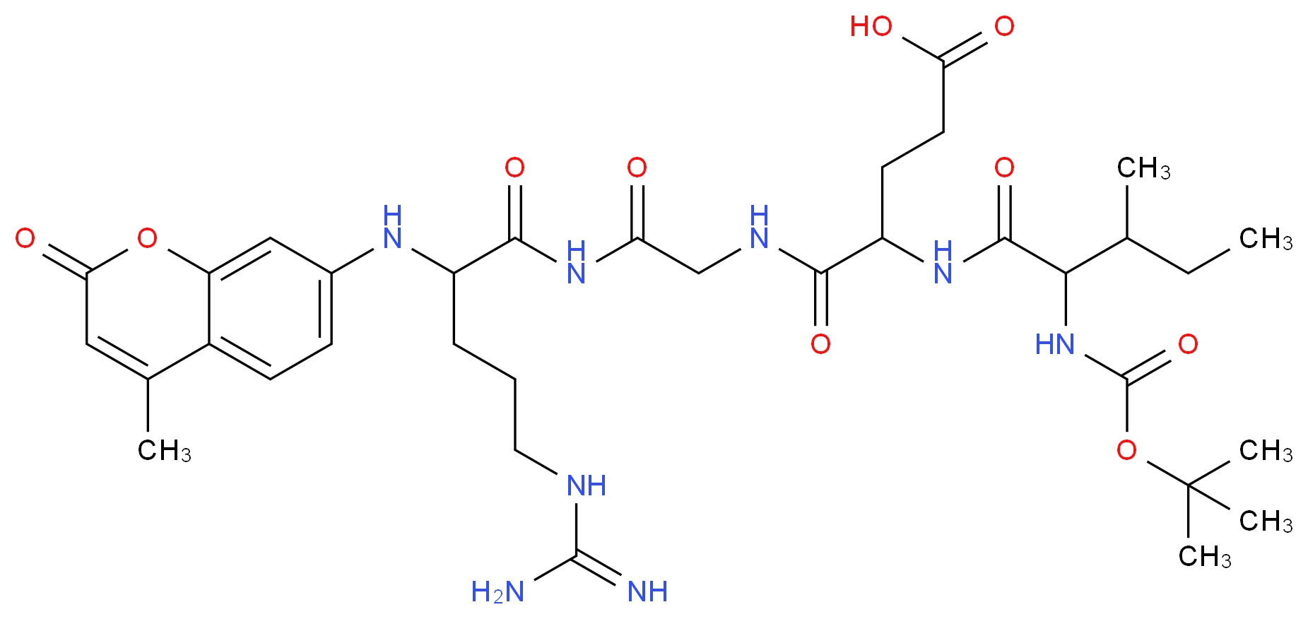 N-&alpha;-t-BOC-L-ILE-L-GLU-GLY-L-ARG-4-METHYLCOUMARYL-7-AMIDE_Molecular_structure_CAS_65147-06-0)