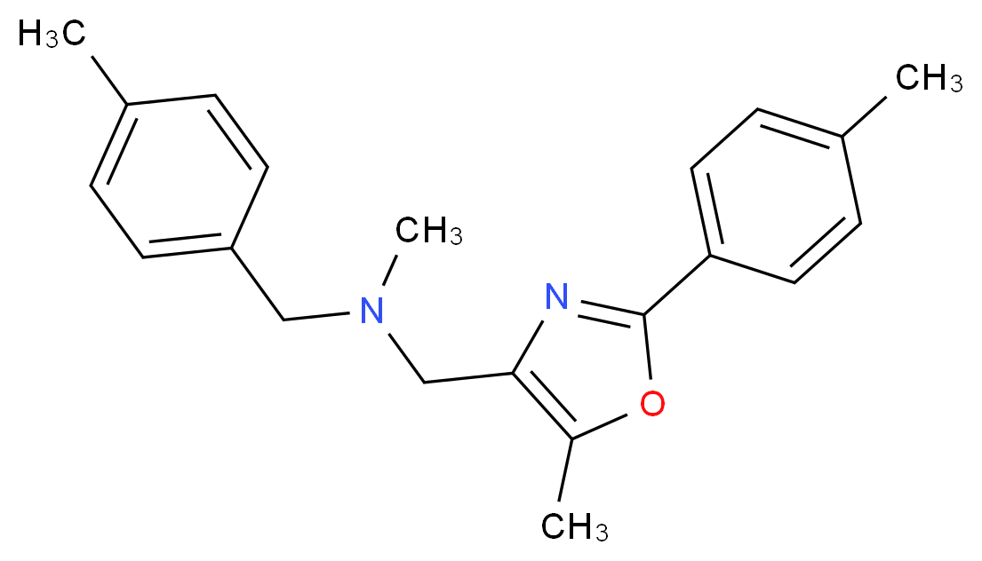 N-methyl-N-(4-methylbenzyl)-1-[5-methyl-2-(4-methylphenyl)-1,3-oxazol-4-yl]methanamine_Molecular_structure_CAS_)