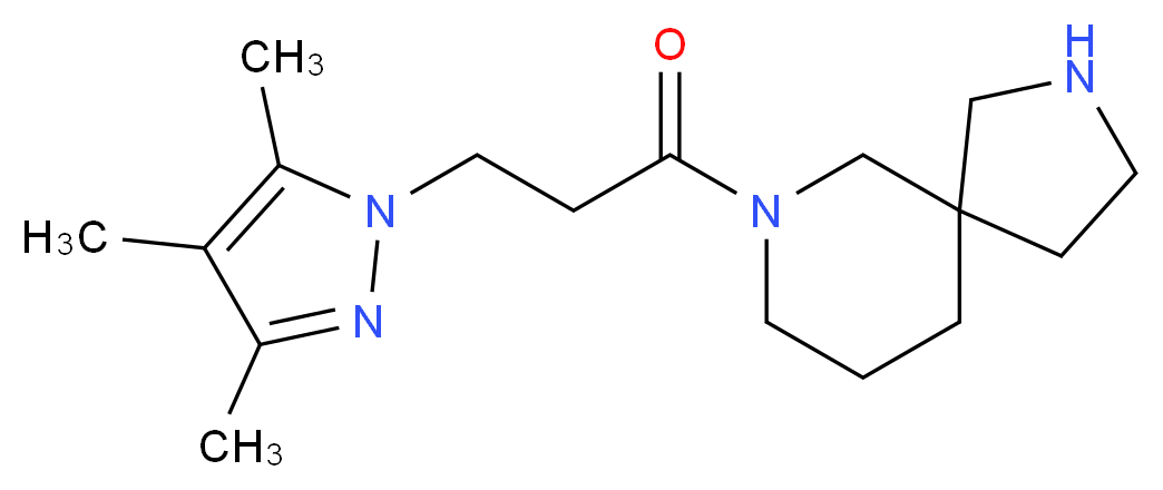 7-[3-(3,4,5-trimethyl-1H-pyrazol-1-yl)propanoyl]-2,7-diazaspiro[4.5]decane_Molecular_structure_CAS_)