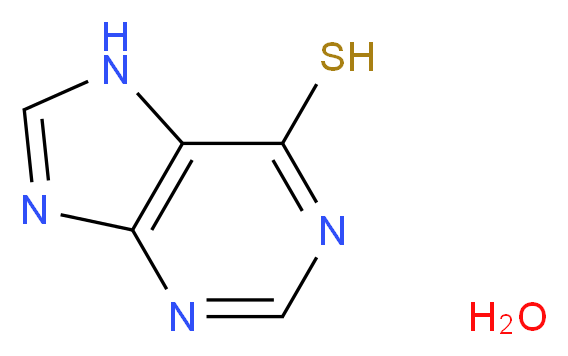 6-Mercaptopurine monohydrate_Molecular_structure_CAS_6112-76-1)