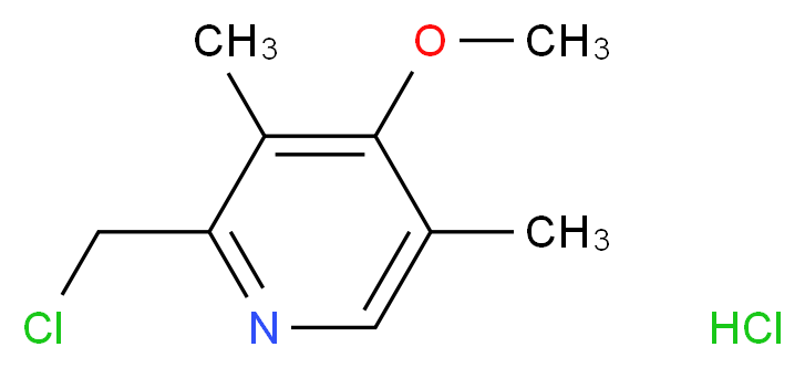 2-Chloromethyl-4-methoxy-3,5-dimethylpyridine hydrochloride_Molecular_structure_CAS_86604-75-3)
