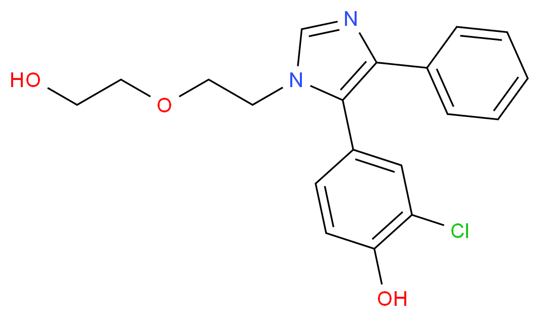 2-chloro-4-{1-[2-(2-hydroxyethoxy)ethyl]-4-phenyl-1H-imidazol-5-yl}phenol_Molecular_structure_CAS_)