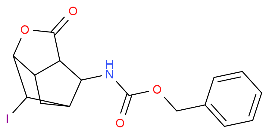 benzyl 2-iodo-5-oxo-4-oxatricyclo[4.2.1.0~3,7~]non-9-ylcarbamate_Molecular_structure_CAS_)