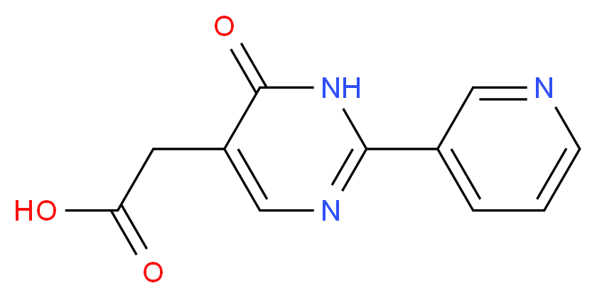 2-(6-oxo-2-(pyridin-3-yl)-1,6-dihydropyrimidin-5-yl)acetic acid_Molecular_structure_CAS_)