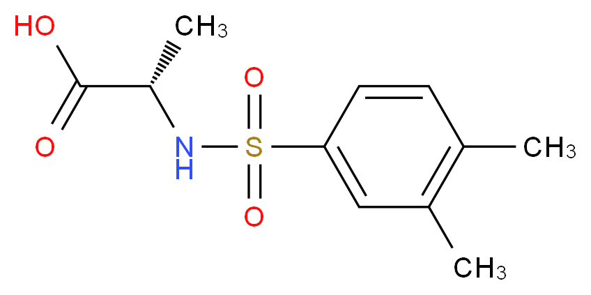 (2S)-2-{[(3,4-dimethylphenyl)sulfonyl]amino}propanoic acid_Molecular_structure_CAS_)