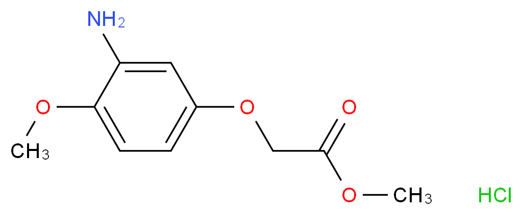 Methyl (3-amino-4-methoxyphenoxy)acetate hydrochloride_Molecular_structure_CAS_)