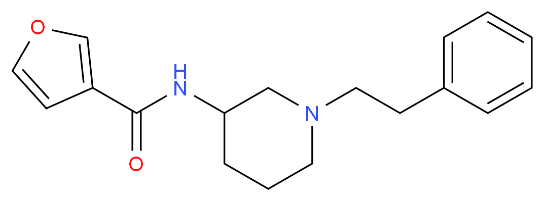 N-[1-(2-phenylethyl)-3-piperidinyl]-3-furamide_Molecular_structure_CAS_)