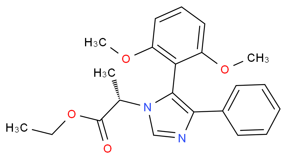 ethyl (2S)-2-[5-(2,6-dimethoxyphenyl)-4-phenyl-1H-imidazol-1-yl]propanoate_Molecular_structure_CAS_)