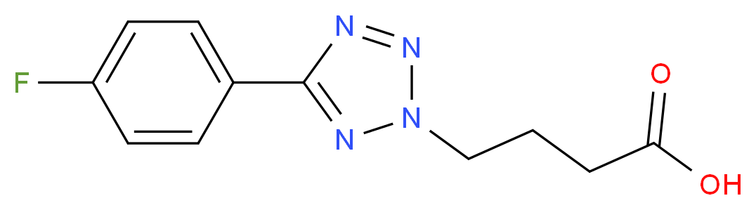 4-[5-(4-fluorophenyl)-2H-tetrazol-2-yl]butanoic acid_Molecular_structure_CAS_384859-48-7)