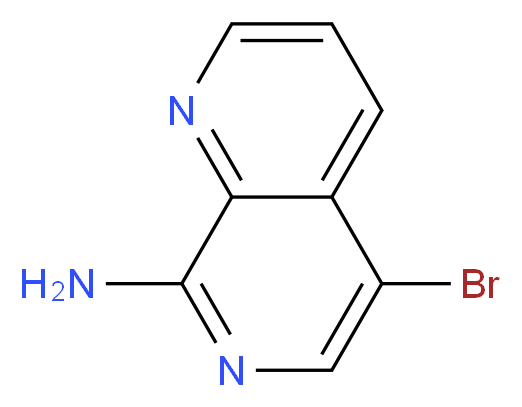 5-Bromo-[1,7]naphthyridin-8-ylamine_Molecular_structure_CAS_67967-17-3)