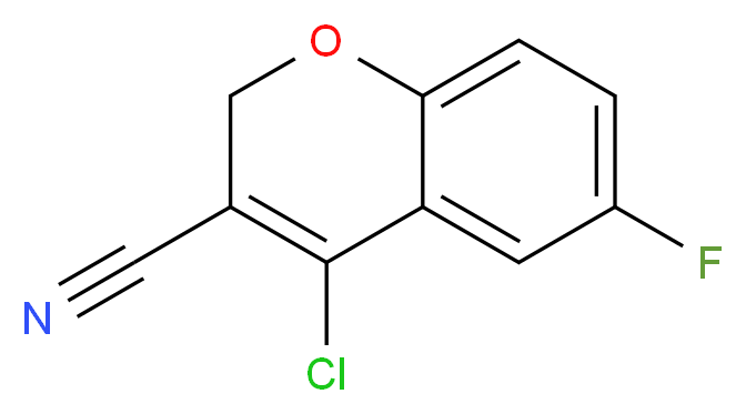 4-Chloro-3-cyano-6-fluoro-2H-benzopyran 97%_Molecular_structure_CAS_175205-57-9)