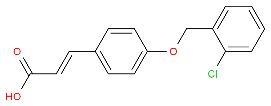 (2E)-3-{4-[(2-chlorobenzyl)oxy]phenyl}acrylic acid_Molecular_structure_CAS_879642-95-2)