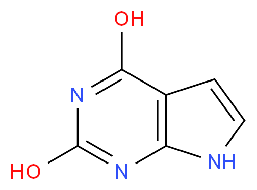 7H-Pyrrolo[2,3-d]pyrimidine-2,4-diol_Molecular_structure_CAS_39929-79-8)