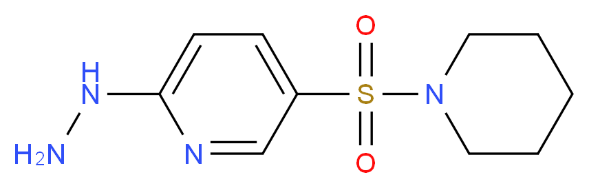 2-hydrazino-5-(piperidin-1-ylsulfonyl)pyridine_Molecular_structure_CAS_)