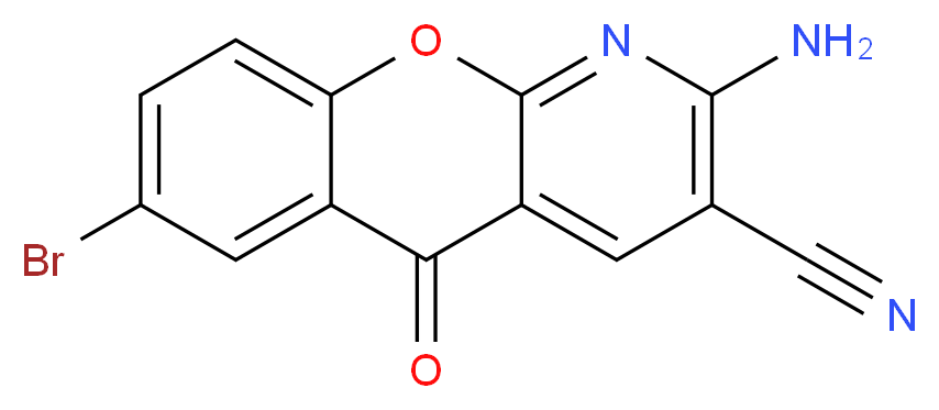 2-Amino-7-bromo-5-oxo-5H-[1]benzopyrano[2,3-b]pyridine-3-carbonitrile_Molecular_structure_CAS_206658-80-2)
