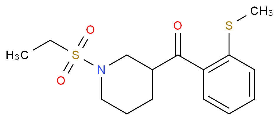 [1-(ethylsulfonyl)-3-piperidinyl][2-(methylthio)phenyl]methanone_Molecular_structure_CAS_)