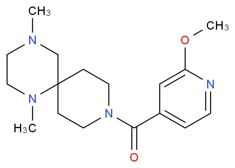 9-(2-methoxyisonicotinoyl)-1,4-dimethyl-1,4,9-triazaspiro[5.5]undecane_Molecular_structure_CAS_)