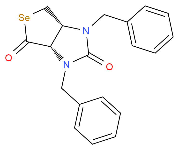 (3aS, 4aR)-1,3-Dibenzyldihydro-1H-selenolo[3,4-d]imidazole-2,4-(3H,3aH)dione_Molecular_structure_CAS_61253-80-3)