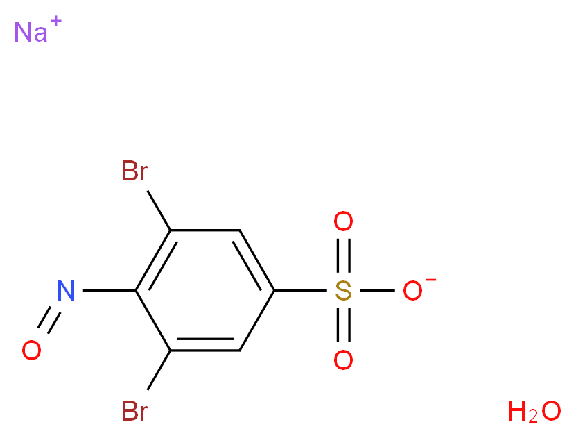 3,5-Dibromo-4-nitrosobenzenesulfonic acid sodium salt hydrate_Molecular_structure_CAS_698999-49-4)