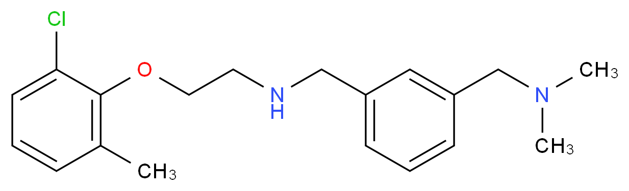 2-(2-chloro-6-methylphenoxy)-N-{3-[(dimethylamino)methyl]benzyl}ethanamine_Molecular_structure_CAS_)