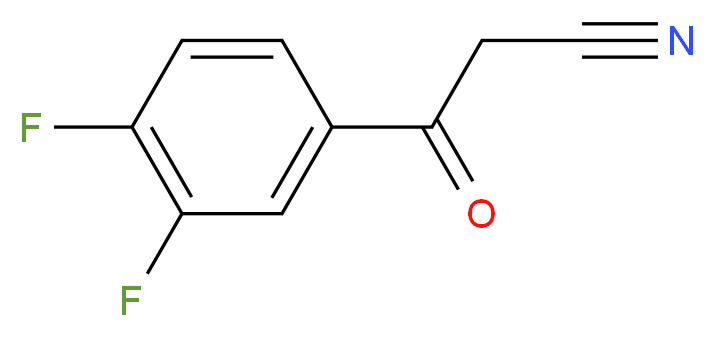 3-(3,4-difluorophenyl)-3-oxopropanenitrile_Molecular_structure_CAS_)