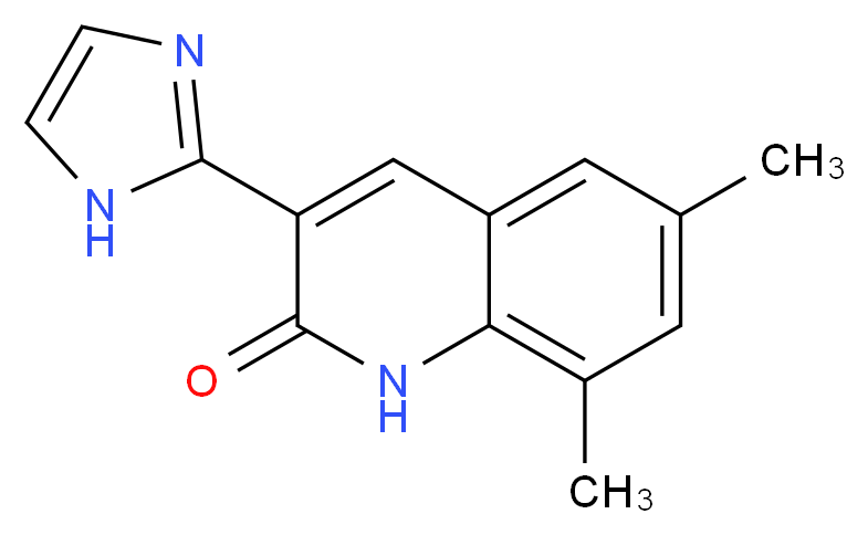 3-(1H-imidazol-2-yl)-6,8-dimethylquinolin-2(1H)-one_Molecular_structure_CAS_)