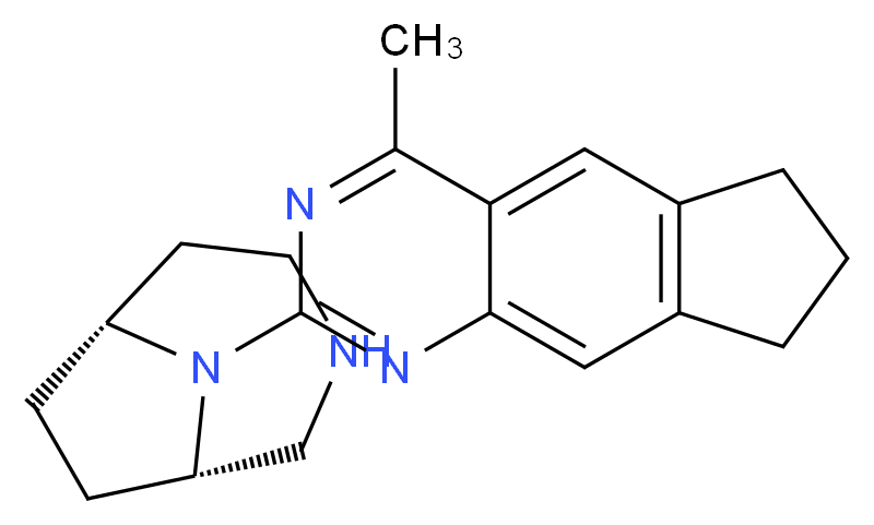 2-[(1S*,6R*)-3,9-diazabicyclo[4.2.1]non-9-yl]-4-methyl-7,8-dihydro-6H-cyclopenta[g]quinazoline_Molecular_structure_CAS_)