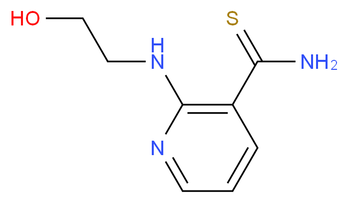 2-[(2-hydroxyethyl)amino]pyridine-3-carbothioamide_Molecular_structure_CAS_)