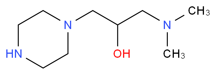 1-(dimethylamino)-3-(piperazin-1-yl)propan-2-ol_Molecular_structure_CAS_)