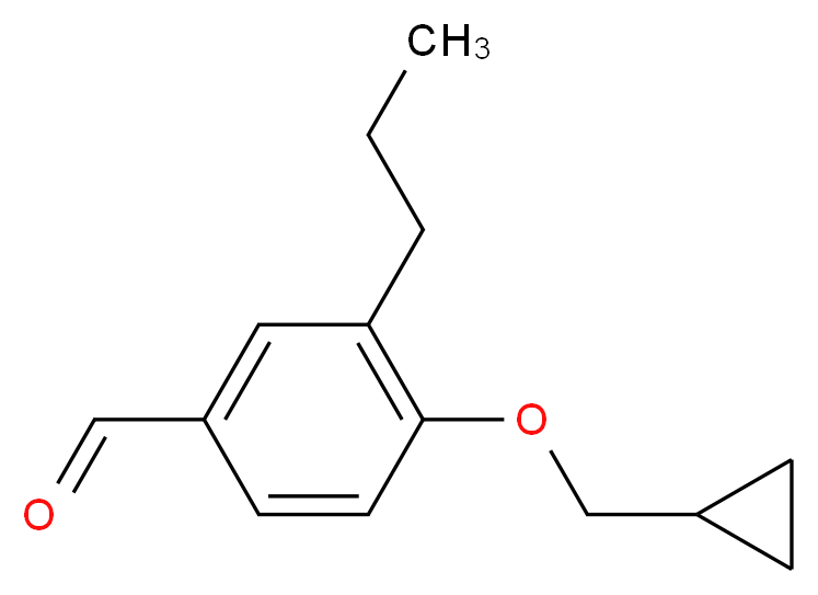 4-(Cyclopropylmethoxy)-3-propylbenzaldehyde_Molecular_structure_CAS_)