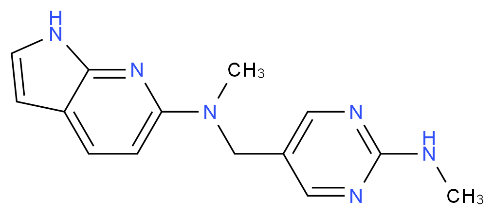 N-methyl-N-{[2-(methylamino)pyrimidin-5-yl]methyl}-1H-pyrrolo[2,3-b]pyridin-6-amine_Molecular_structure_CAS_)